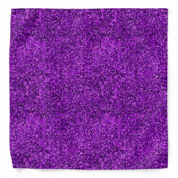 Stylish Glitzy Purple Sequin Sparkles Bandana by kye_designs at Zazzle