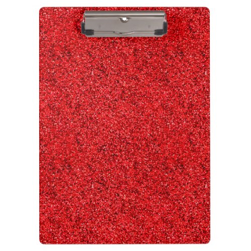 Stylish Glitzy Red Sequin Sparkles Clipboard