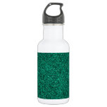 Stylish Glitzy Turquoise Sequin Sparkles Stainless Steel Water Bottle