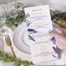 Stylish Gold and Blue Bohemian Floral Wedding