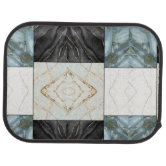 Trendy White And Black Marble Stone Pattern Floor Mat, Zazzle