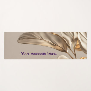 Stylish Gold Leaf Yoga Mat