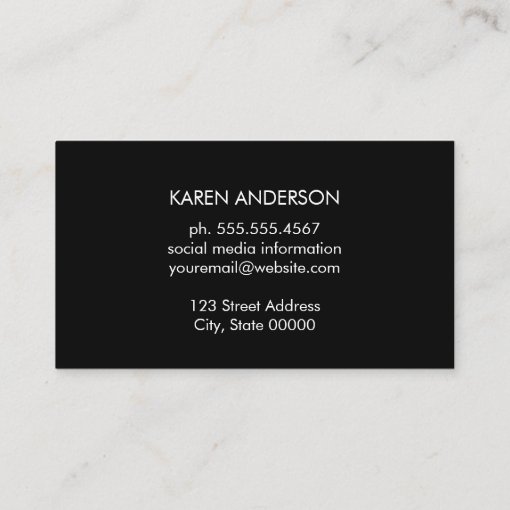 Stylish Gold Lines / Faux Leather Business Card Zazzle
