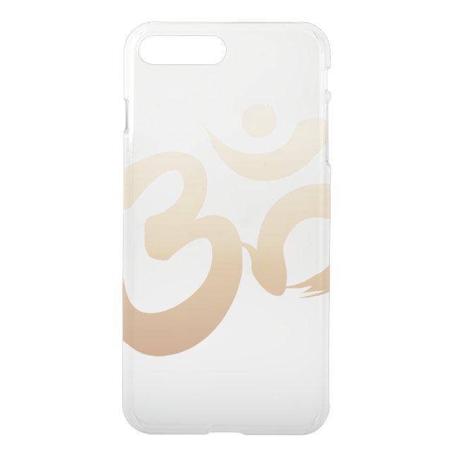 Stylish Gold Om Symbol Yoga Uncommon iPhone Case (Back)