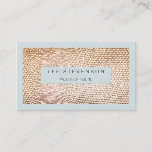 Stylish Gold Snake Skin Fashion Business Card