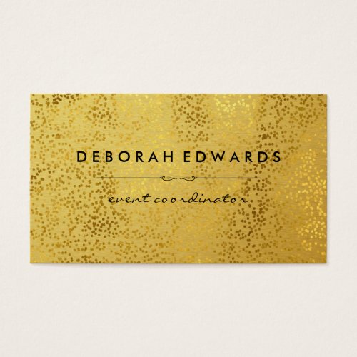 Stylish Gold Specks Pattern Metallic Gold