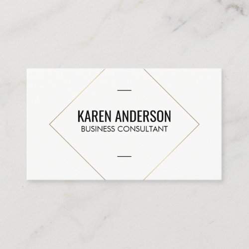 Stylish Gold Square Business Card