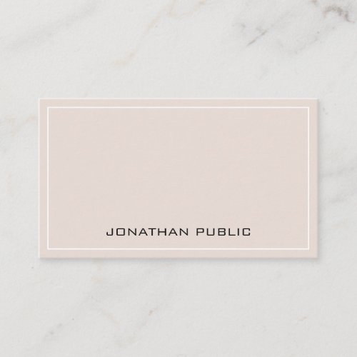 Stylish Gothic Font Professional Cool Simple Plain Business Card