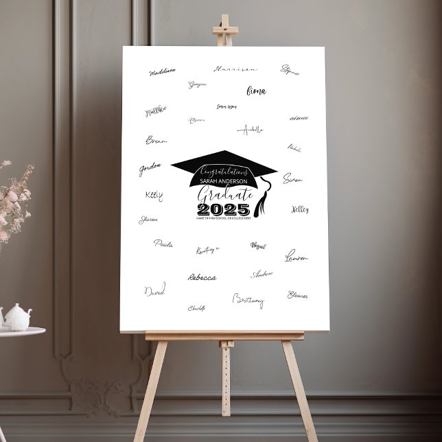 Stylish Graduation Guest Signature Foam Board (Creator Uploaded)