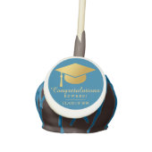 Stylish Graduation Name Congratulation Cake Pop (Front)