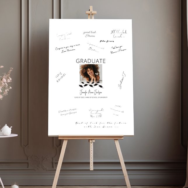 Stylish Graduation Party Guest Book Alternative Foam Board (Creator Uploaded)