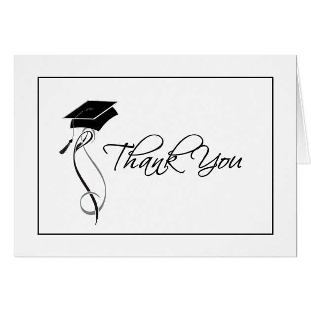 Stylish Graduation Thank You Cards For Ladies