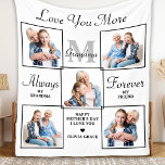 Stylish GRANDMA Personalized 5 Photo Collage Fleec Fleece Blanket<br><div class="desc">Surprise your grandma this mothers day with a personalized 5 photo unique grandmother poem & monogram blanket. "Always My Grandma, Forever My Friend" Personalize this grandma plaque with favorite photos, message and name.. Visit our collection for the best grandma mother's day gifts and personalized grandmother gifts. COPYRIGHT © 2022 Judy...</div>