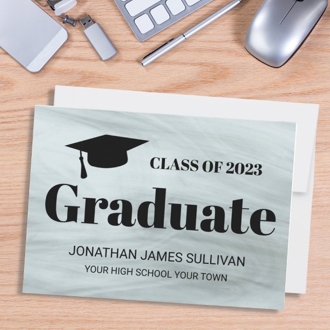Stylish Gray 2022 Graduation Announcement (Creator Uploaded)