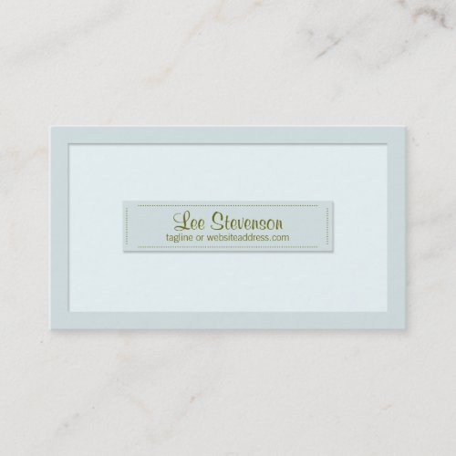 Stylish Gray Blue Business Card