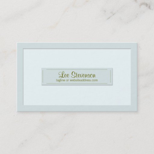 Customizable Stylish Gray Blue Business Card
