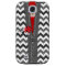 Stylish Gray Chevron Zipper & Ladybug