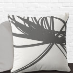 Stylish Gray Ribbons Throw Pillow<br><div class="desc">Stylish pillow features a simple artistic abstract ribbon composition in gray and white. This abstract composition is built on combinations of repeated ribbons, which are overlapped and interlaced to form a stylish abstract pattern. An elegant artistic decorative pillow for your bedroom or favorite chair, a modern accent pillow to compliment...</div>