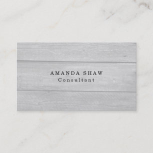 Stylish Gray Wood Classical Professional Creative Business Card