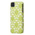 Stylish Green Damask Pattern