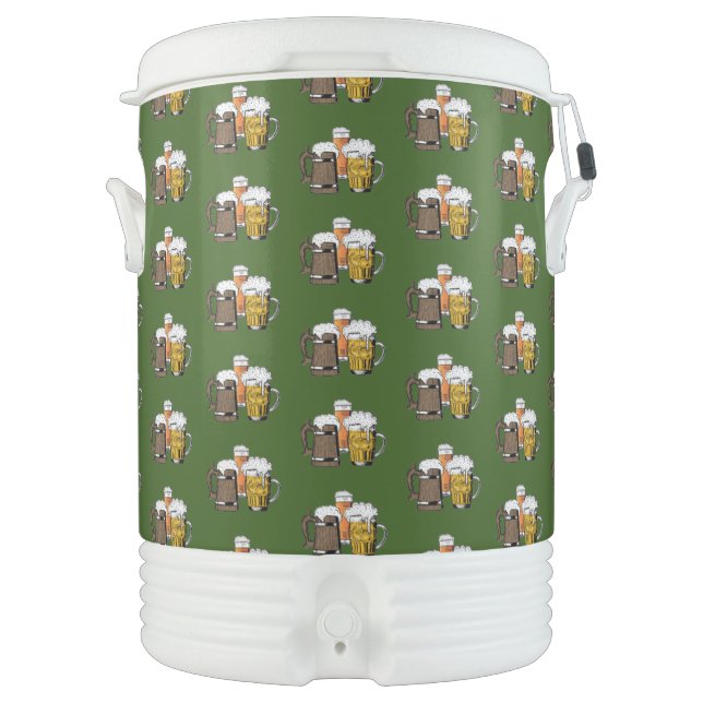 Stylish GREEN Drinks Beer Beverage Cooler (Front)