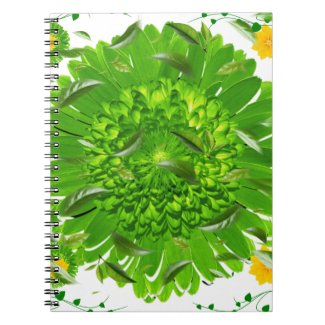 Stylish Green flower cutout 