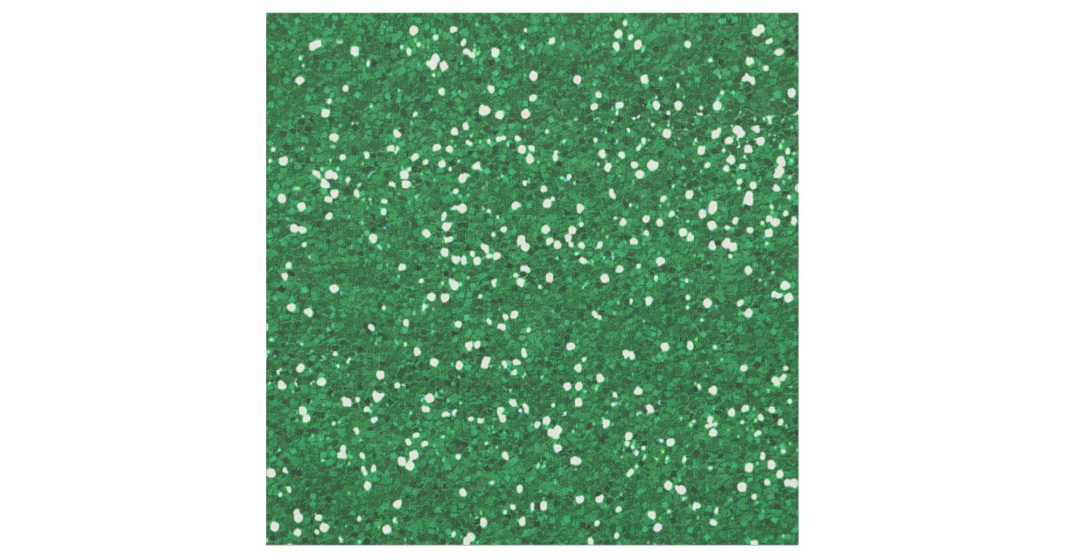 Stylish Green Glitter Fabric Zazzle