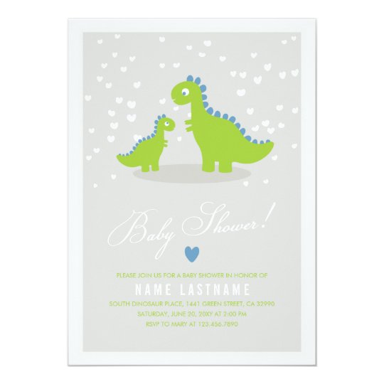 Dinosaur Baby Shower Invitation Template 7