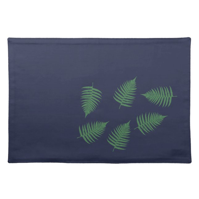 Stylish Green Lucky Fern Table Placemat (Front)