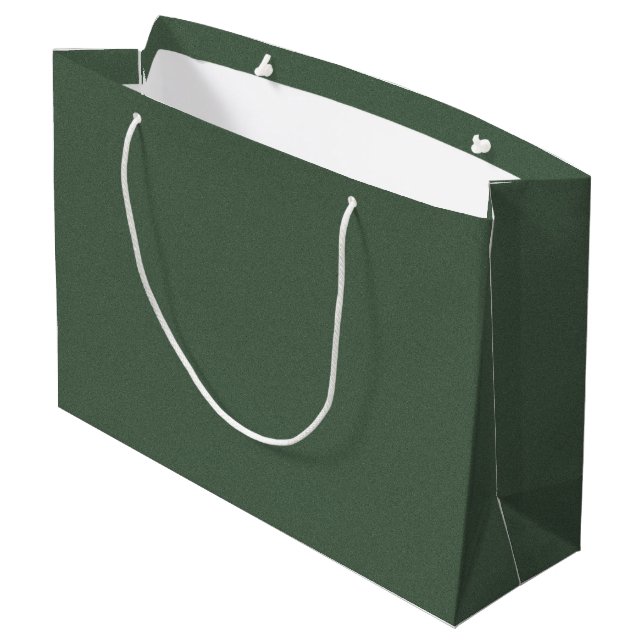 Stylish Green Texture Large Gift Bag for Presents (Back Angled)