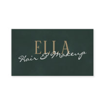 Stylish Green Watercolor Hair Makeup