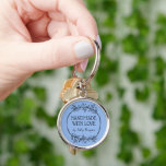 Stylish Greenery Wreath Handmade With Love Keychain<br><div class="desc">Hand drawn stylish greenery wreath with modern and script typography keychain.</div>