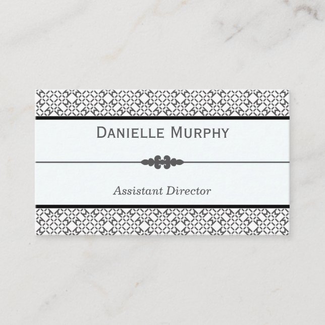 Stylish Grey and White Geometric Appointment (Front)