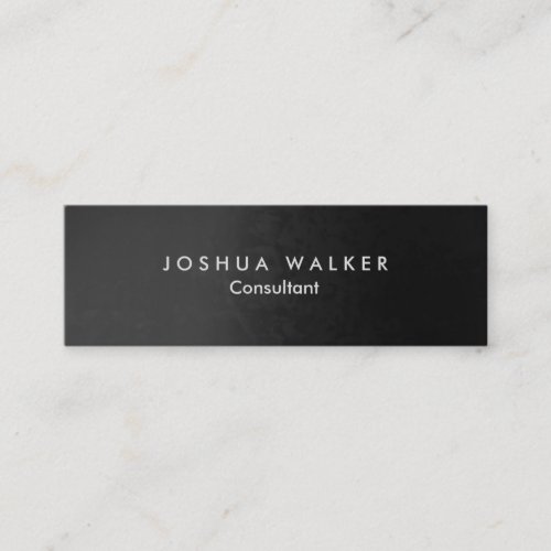 Stylish Grey Artistic Slim Professional Mini Business Card