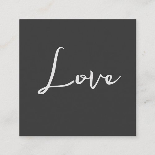 Stylish Grey Background Love Wedding Enclosure Card