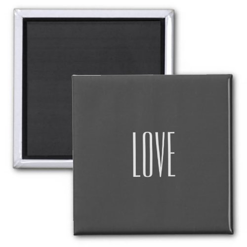 Stylish Grey Background Love Wedding Postage Magnet