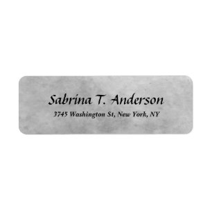 Stylish Grey Modern Professional Elegant Script Label