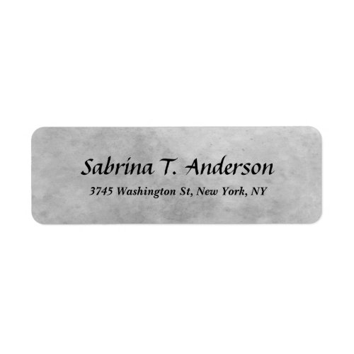 Stylish Grey Modern Professional Elegant Script Label