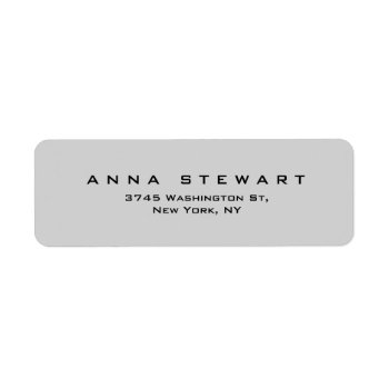 Stylish Grey Professional Modern Label by made_in_atlantis at Zazzle