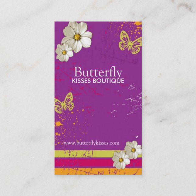 Stylish Grunge Business Cards (Front)