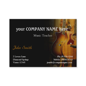 Stylish Guitar Business Card