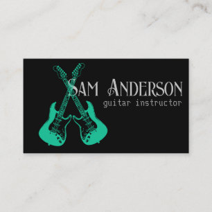 Stylish Guitar Calling Card