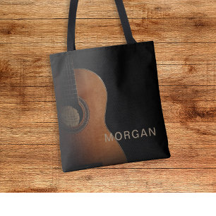 Stylish Guitar Music Modern Tote Bag