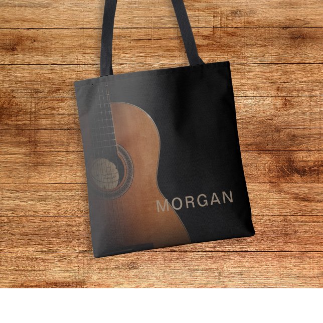 Stylish Guitar Music Modern Tote Bag (Creator Uploaded)