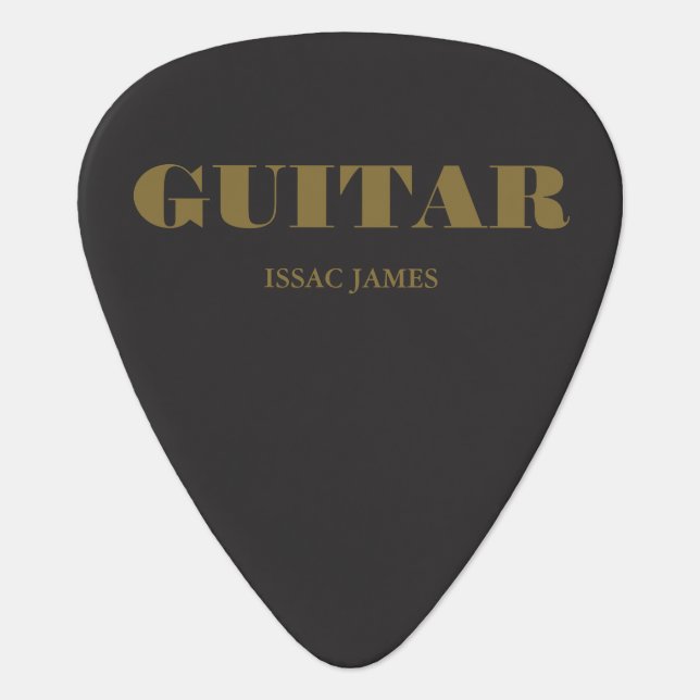 Stylish Guitarist, Guitarist, Personalized Guitar Pick (Front)