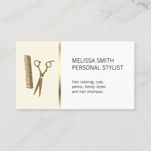 Stylish Hairstylist Business Card