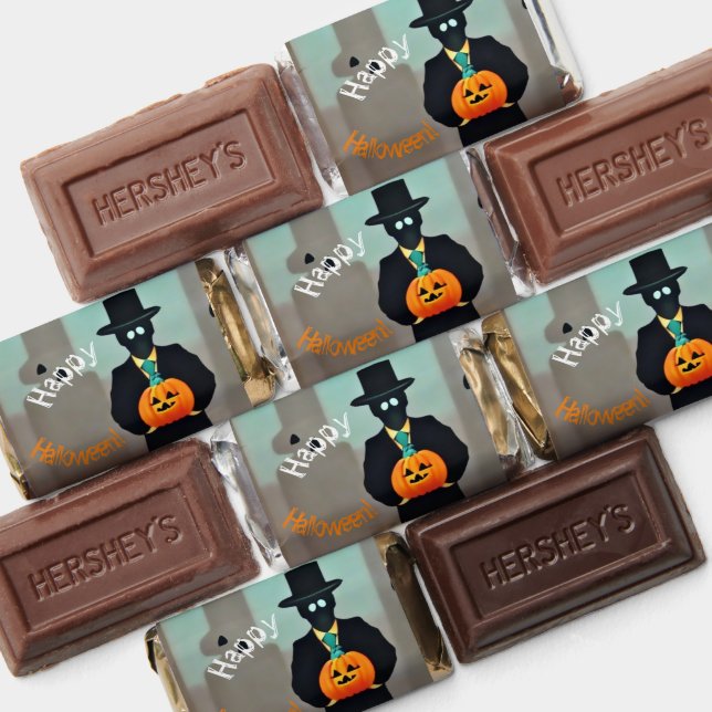 Stylish Halloween Monster Paper Sachets with Hershey's Miniatures (Assorted)