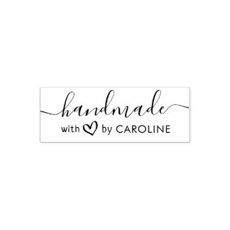stylish handmade self-inking stamp