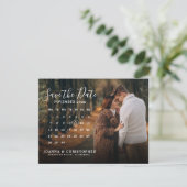 Stylish Handwritten Save the Date Announcement (Standing Front)