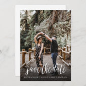 Stylish Handwritten Save the Date Card (Front/Back)